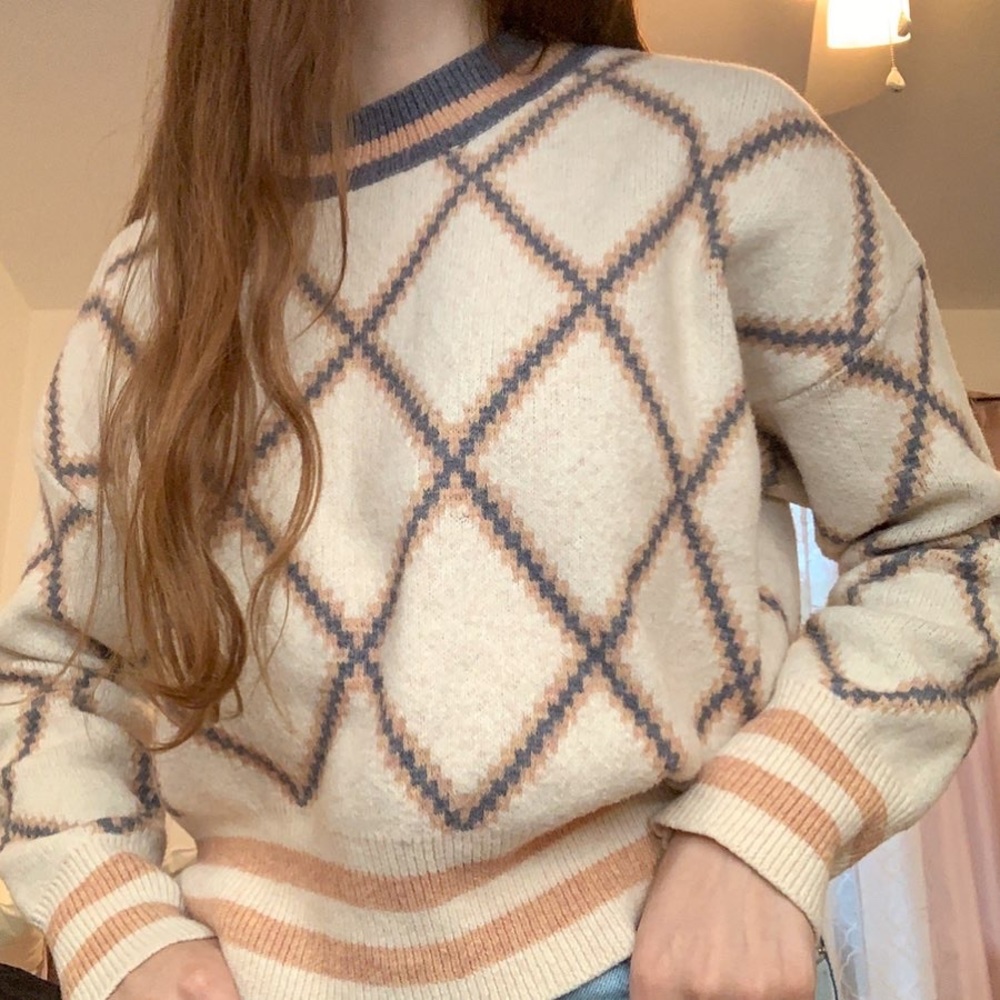 Plaid sweater